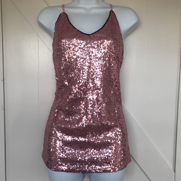 Pink Sequin Tank Top - Picture 6 of 6